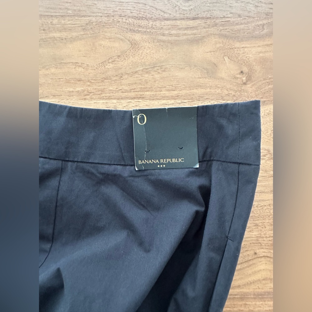 Banana Republic Black Poplin Maxi Skirt – Size 0 – NWT - Picture 2 of 8